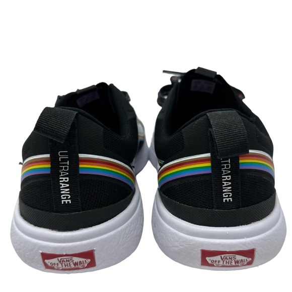 Vans Ultrarange Exo Rainbow Pride Black White Skate Shoes Men's Size 10 - Picture 2 of 7